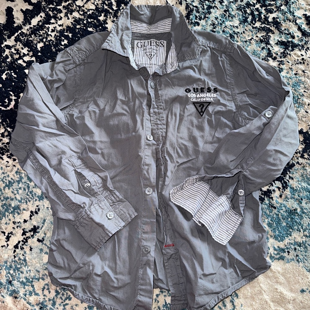 Guess long sleeve button down shirt